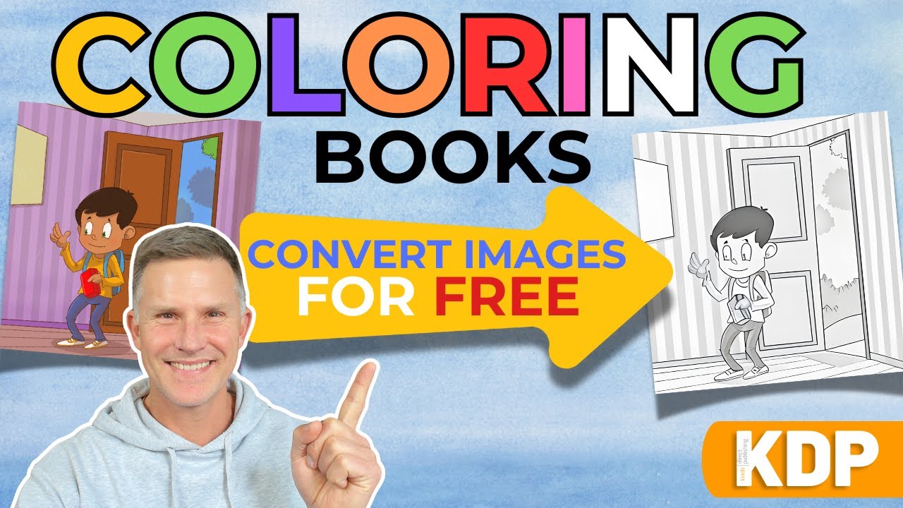 How to Convert Images to use in KDP Coloring Books For FREE