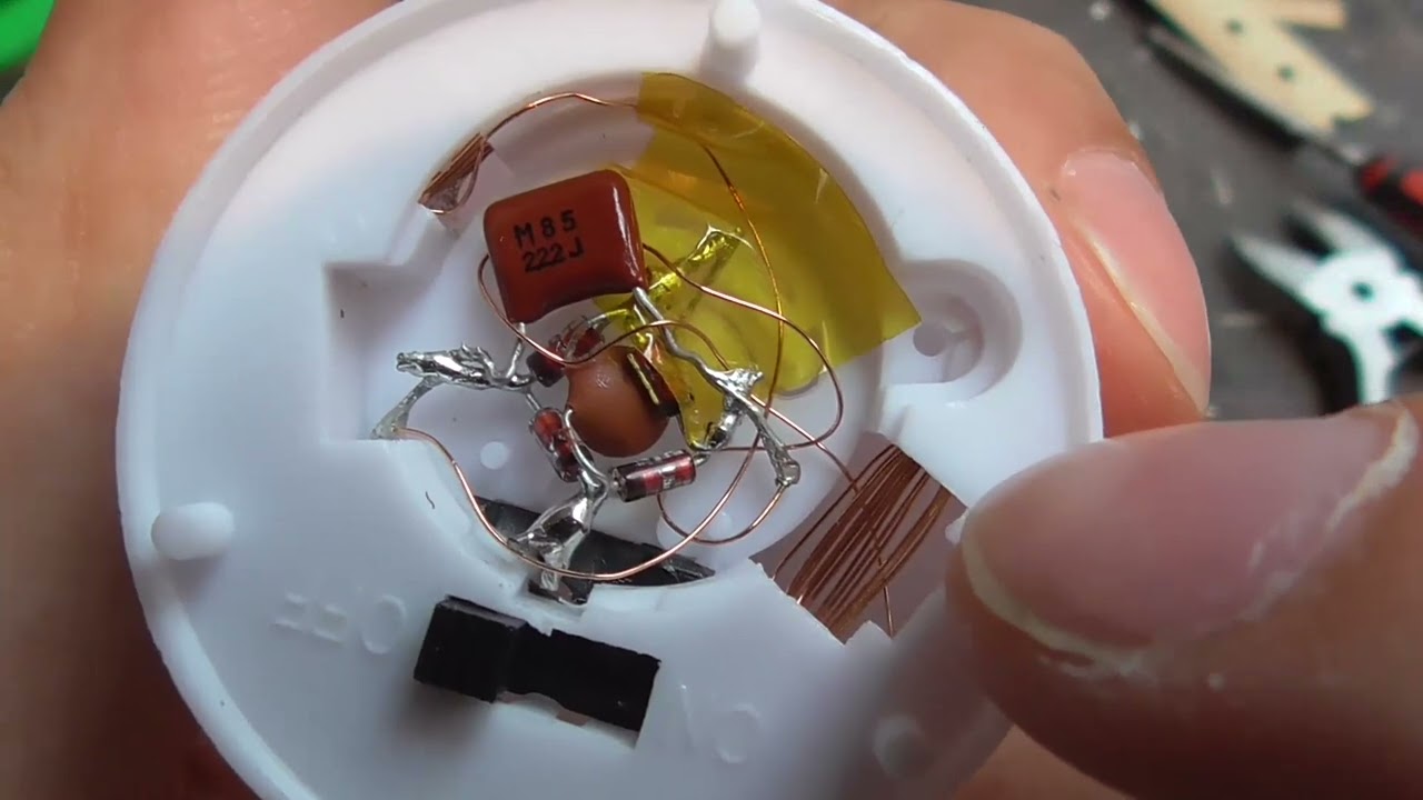 LED Kerze ohne Batterie zum leuchten bringen Induktive Energieübertragung ELH#219