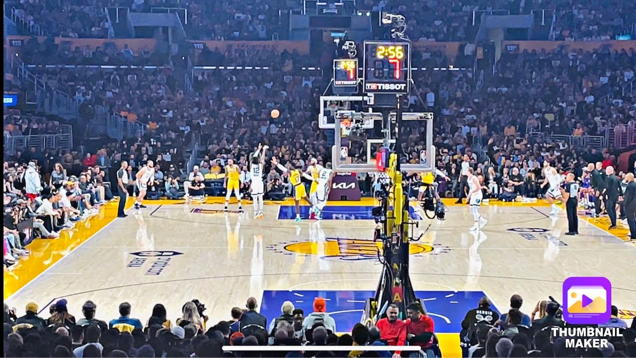 LAKERS VS GRIZZLIES VLOG ROUND 1 GAME 4