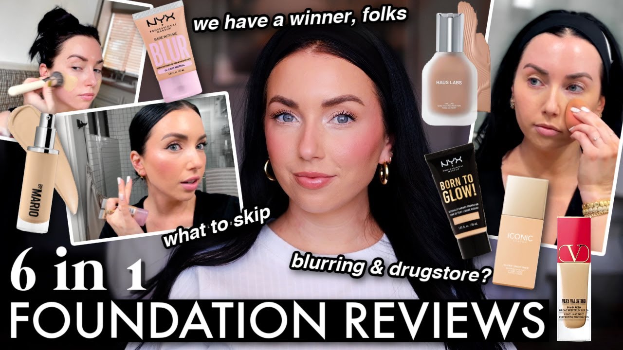 ОТЗЫВЫ О ТОНАЛЬНОЙ КОСМЕТИКЕ 6-в-1! 👍🏻 👎🏻 haus labs, make-up by mario, nyx, valentino, iconic lon...