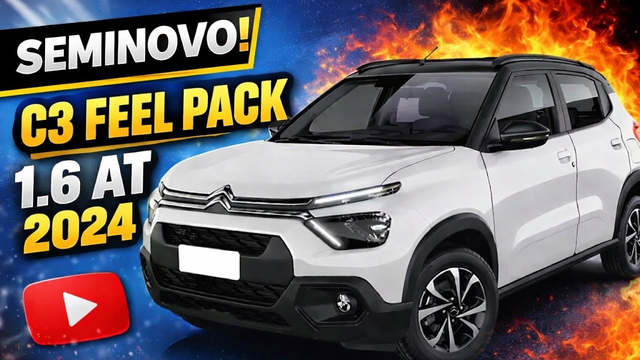 Conheça este Citroën C3 Feel Pack 1.6 AT 2024! A VERSÃO MAIS COMPLETA E DISPONÍVEL AQUI NA DUNA!