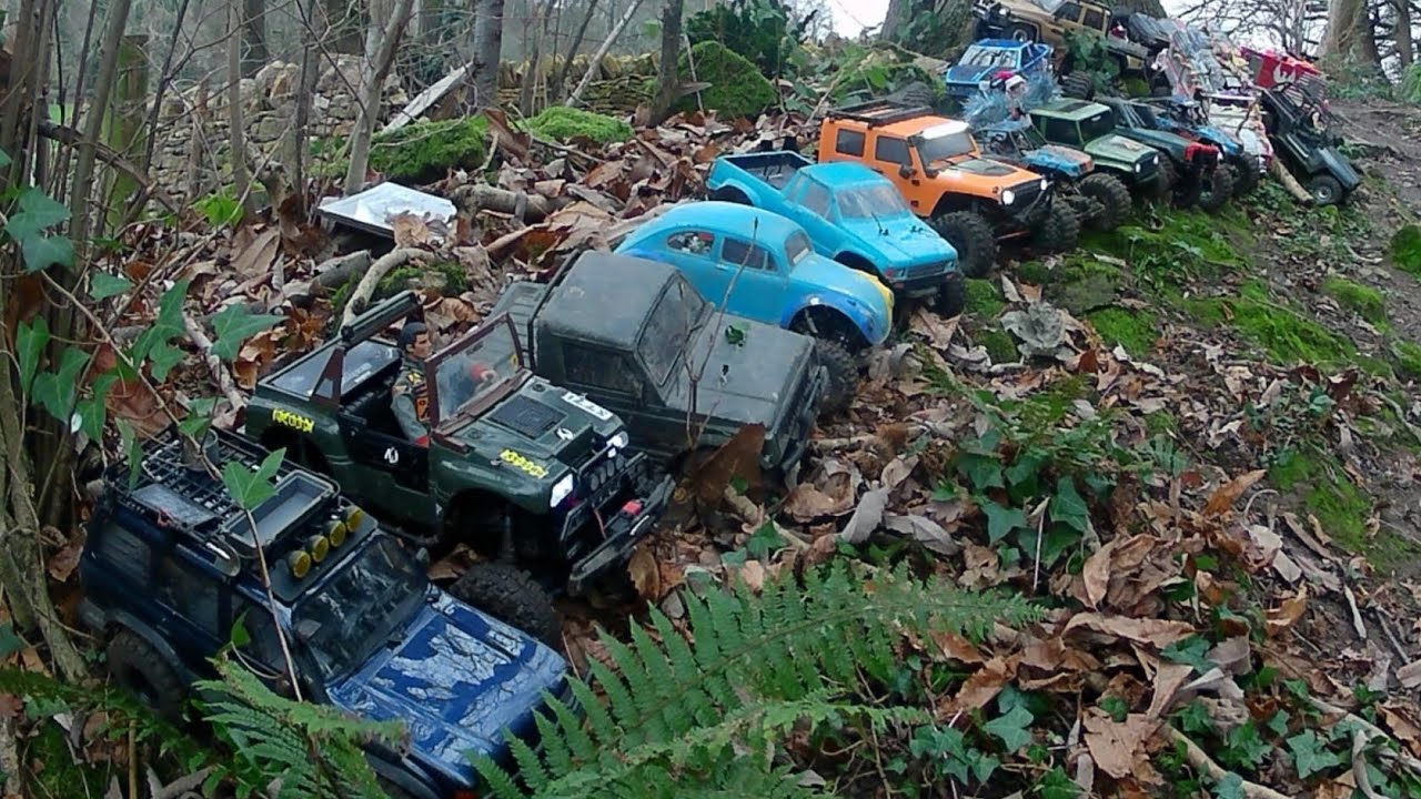 Rc trail trucks post 🎄 event woodland trail Ham hill 