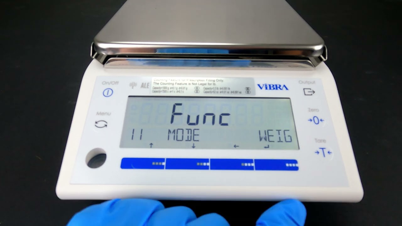 Vibra series ALE -Weighing Modes