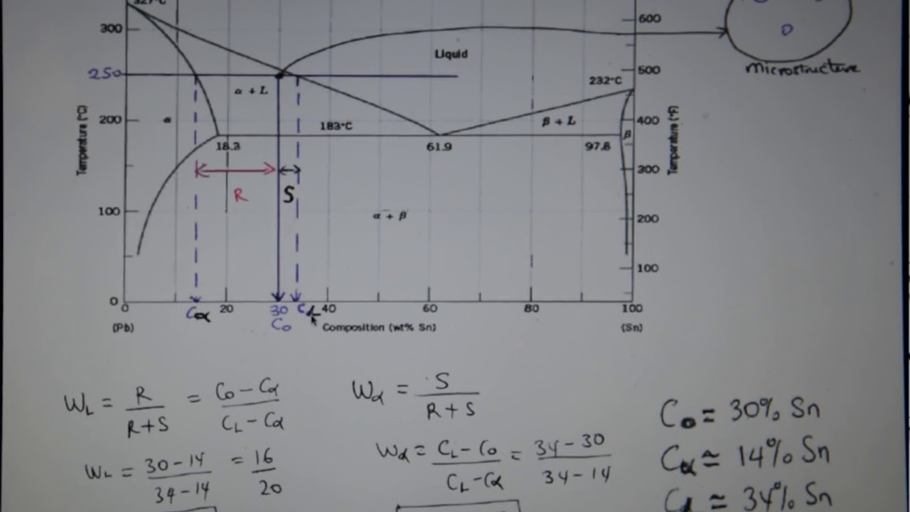 Binary phase diagram Pb-Sn System