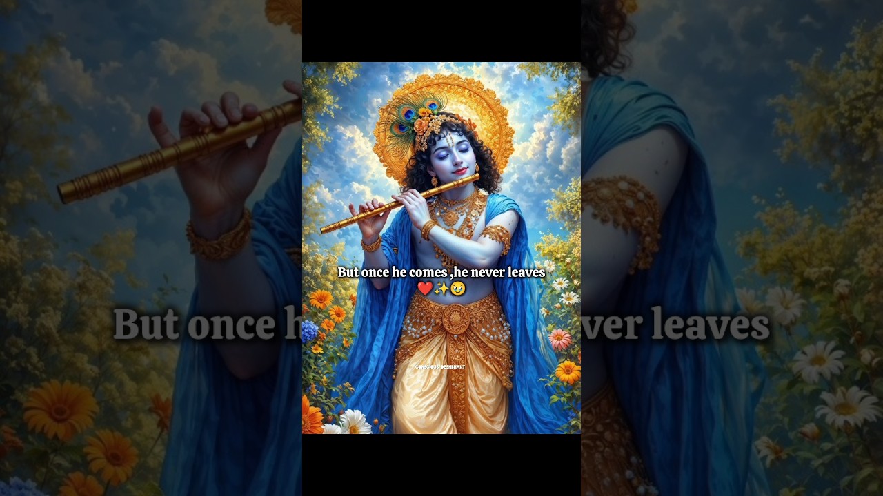 once krishna comes in your life 😀