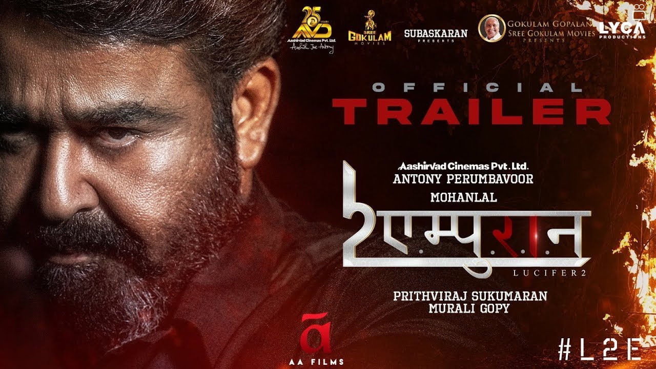 L2 Empuraan - Hindi official Trailer| Releasing on 27th March | PVR INOX
