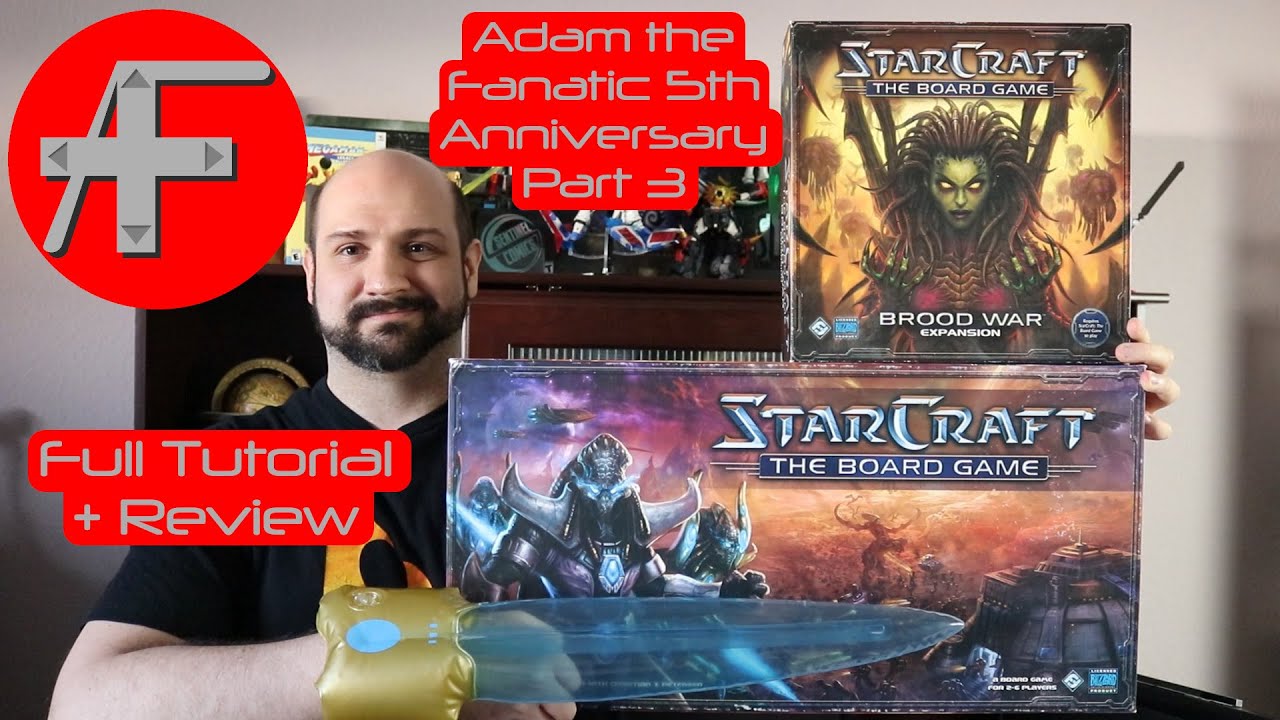AtF 5th Anniversary part 3:StarCraft the Board Game + Brood War Expansion-Complete Tutorial & Review