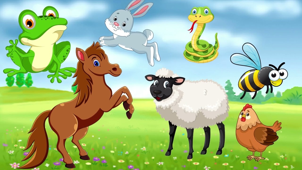 La Canción de los Animales 🐶🐱🐮 | Aprende los Sonidos con Música