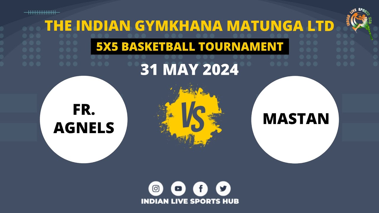 Fr. Agnels vs Mastan | The Indian Gymkhana Matunga Ltd. 5x5 Basketball Tournament 2024