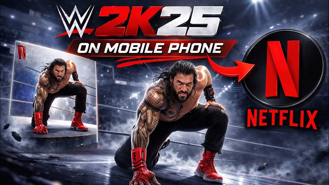 WWE 2k25 on mobile phone*!!! 🫡| Netflix Edition| iOS gameplay ft.iPhone 15 Pro |AAA game✨