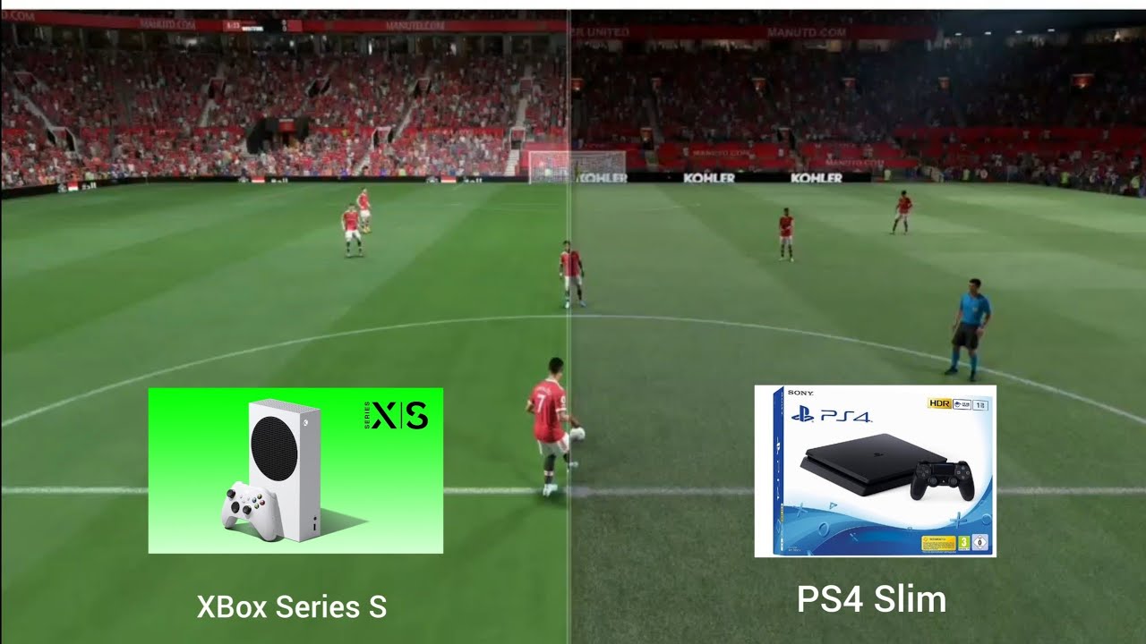 FIFA 22 (Xbox Series S Vs PS4 Slim) Screenshot Comparison