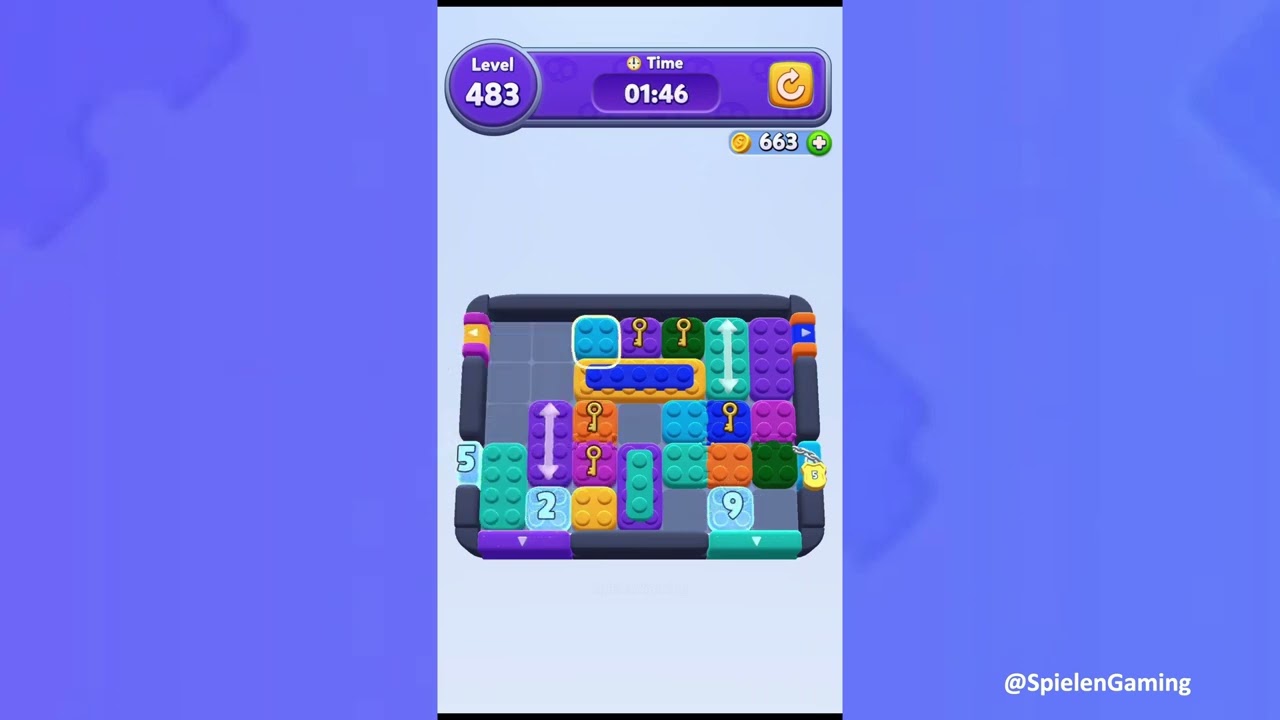 Color Block Jam Level 483 Solution Walkthrough