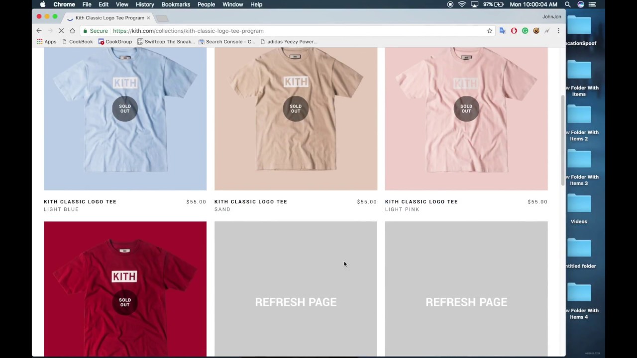 AioMacBot Kith Marlin Tee Setup