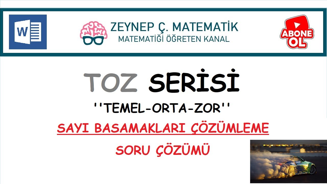 SAYI BASAMAKLARI ÇÖZÜMLEME SORU ÇÖZÜMÜ