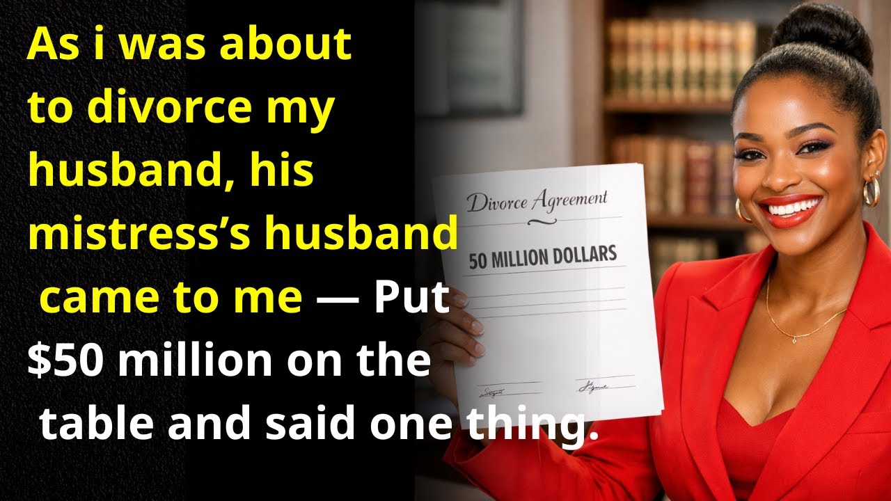 I Was About to Divorce My Husband When His Mistress’s Husband Offered Me $50M.