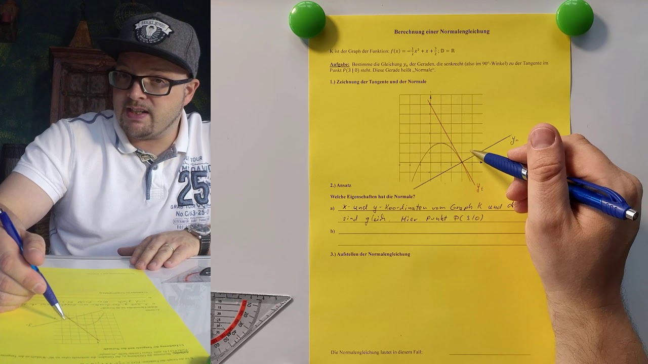 Einführungsvideo  - Berechnung einer Normalengleichung