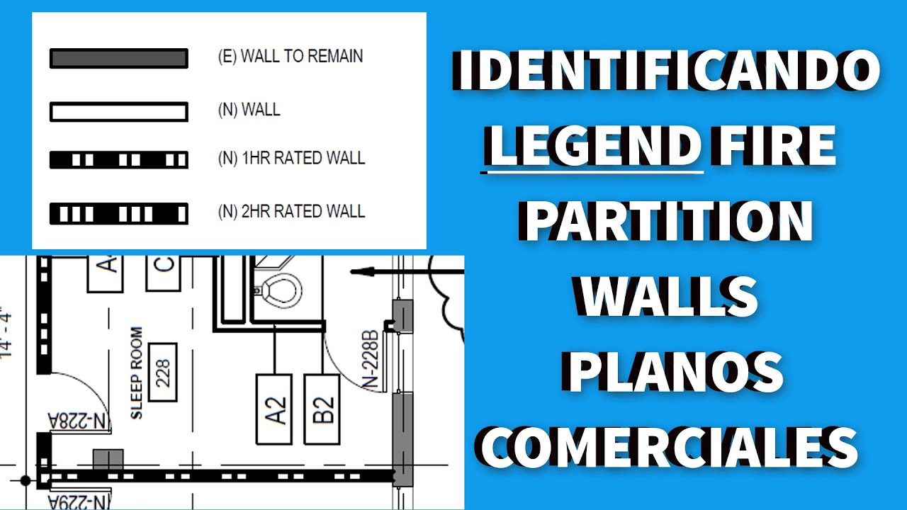 COMO LEER  PLANO DE  FIRE PARTITION WALLS-C1