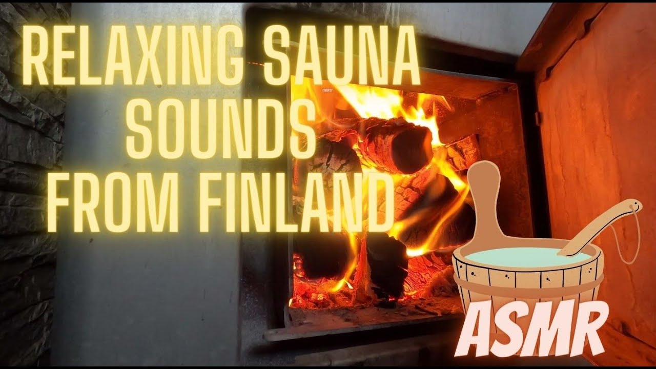Wood-burning sauna stove sounds from Finland - ASMR - original sounds - traditional Finnish sauna