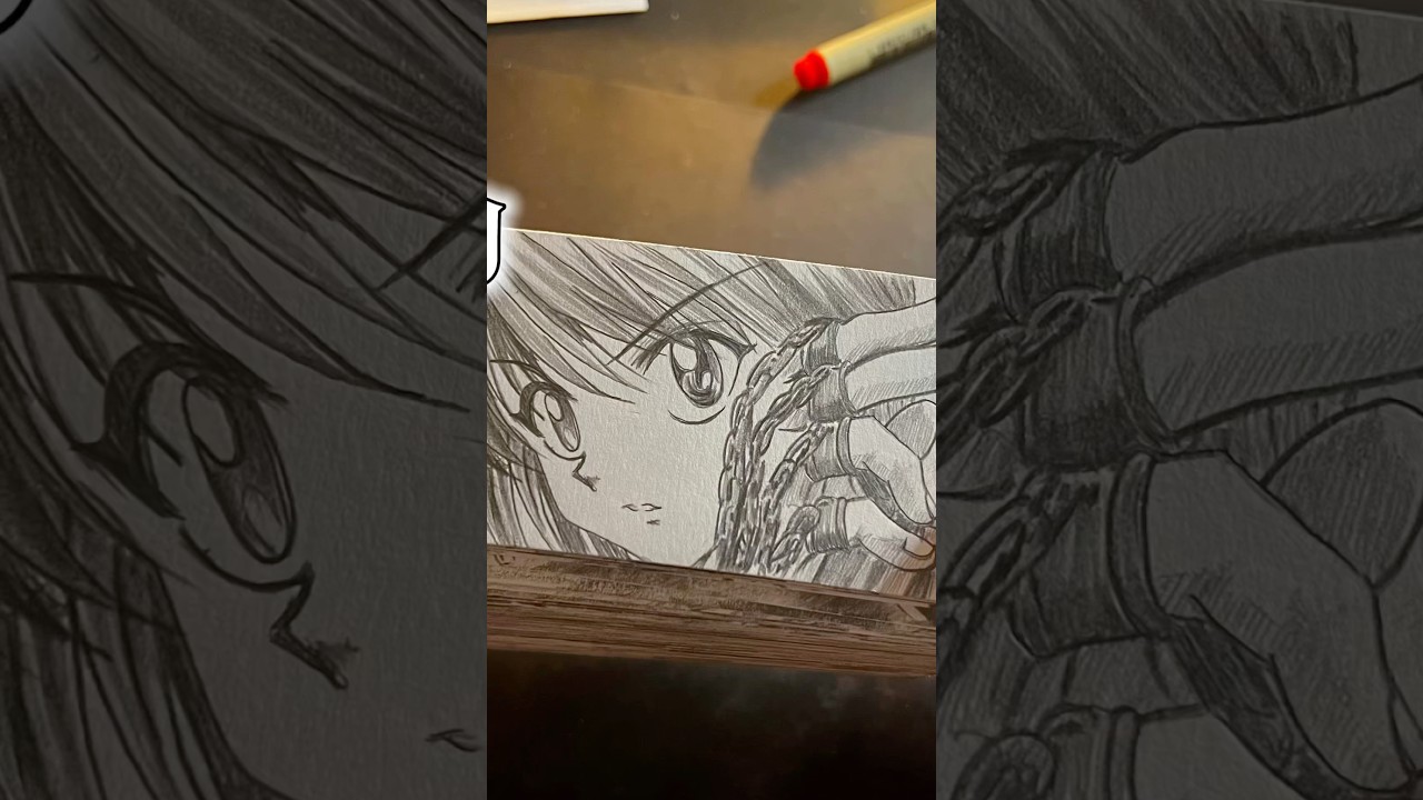 Drawing Kurapika&lsquo;s Flipbook From HxH クラピカ ハンター&times;ハンター #ハンター&times;ハンター #クラピカ #flipmoment #drawing #hxh