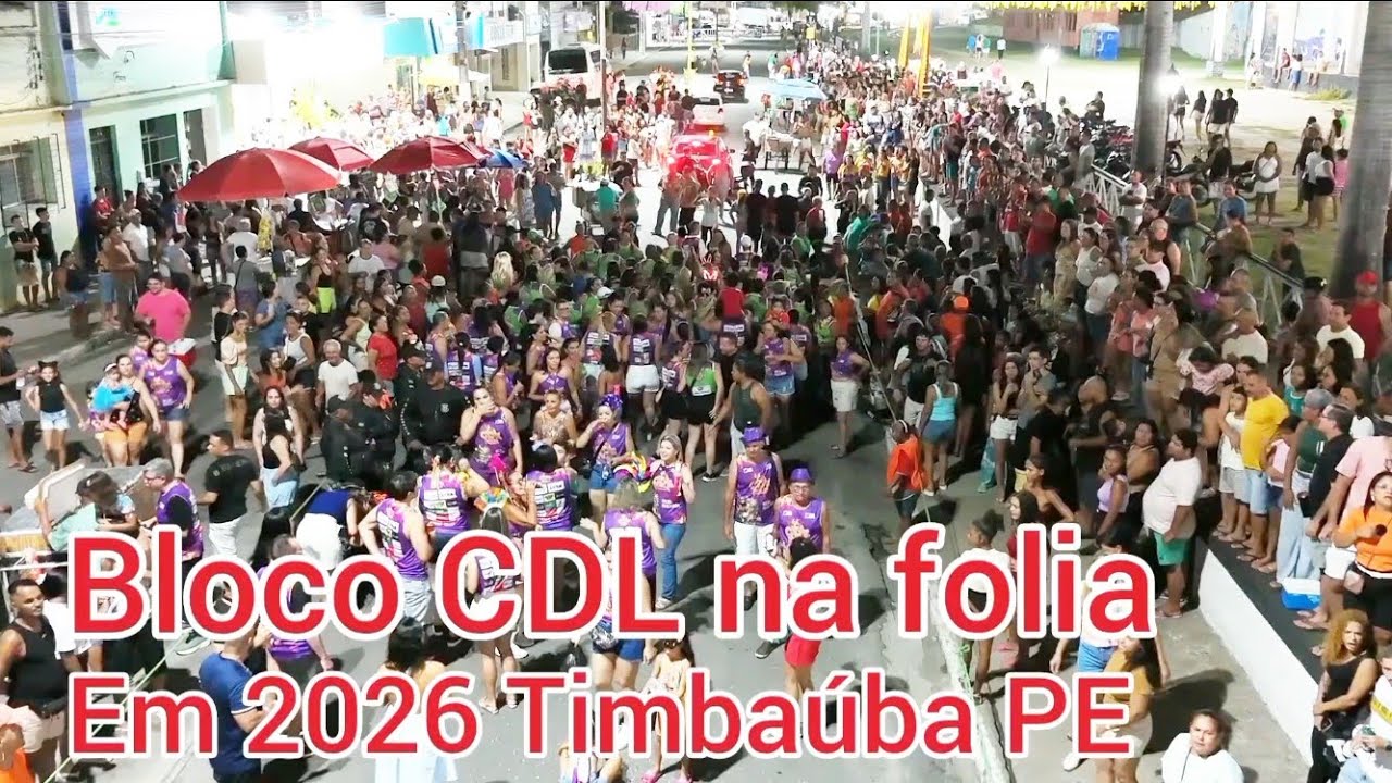 Блок CDL на карнавале в Тимбаубе, штат Пернамбуку, Бразилия.