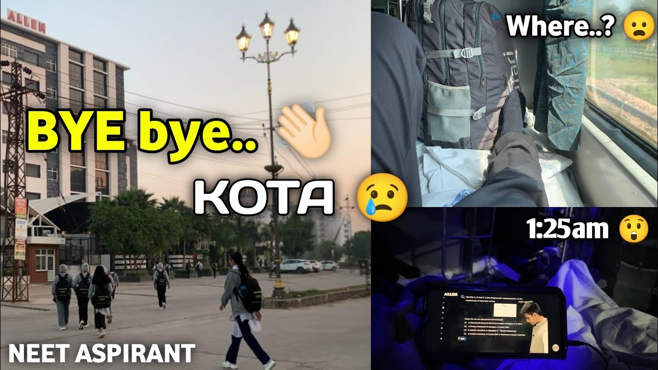 Bye Bye Kota 🫂 | Study Vlog Video | NEET Aspirants Allen Kota Vlog Video | Study Motivation #neet 