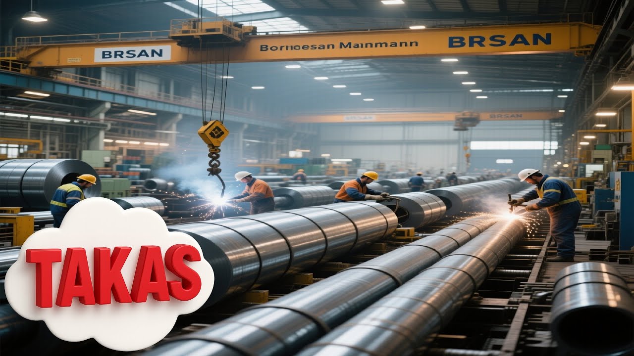 BRSAN - Borusan Birleşik Boru Fab. hissesinin 2025 Sonu takas animasyonu