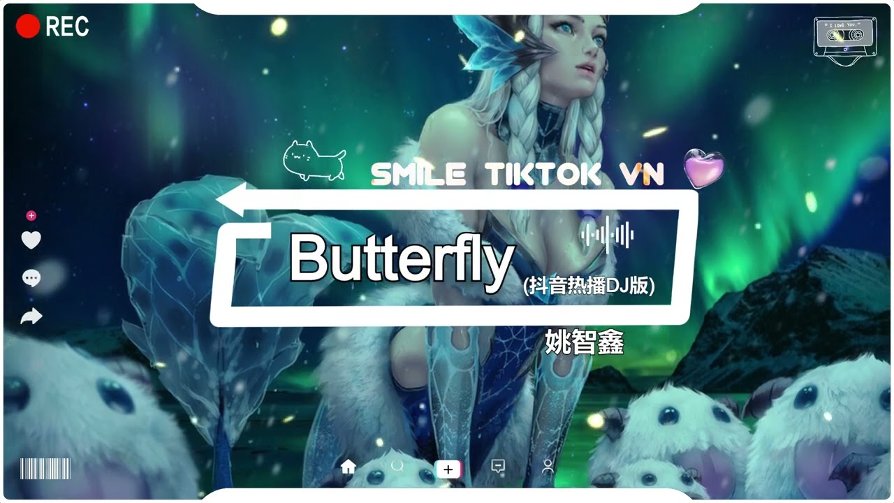 姚智鑫 - Butterfly (抖音热播DJ版) Butterfly (Remix)『Ai yai yai，I'm your little butterfly』2k22抖音火流行歌曲推荐TikTok