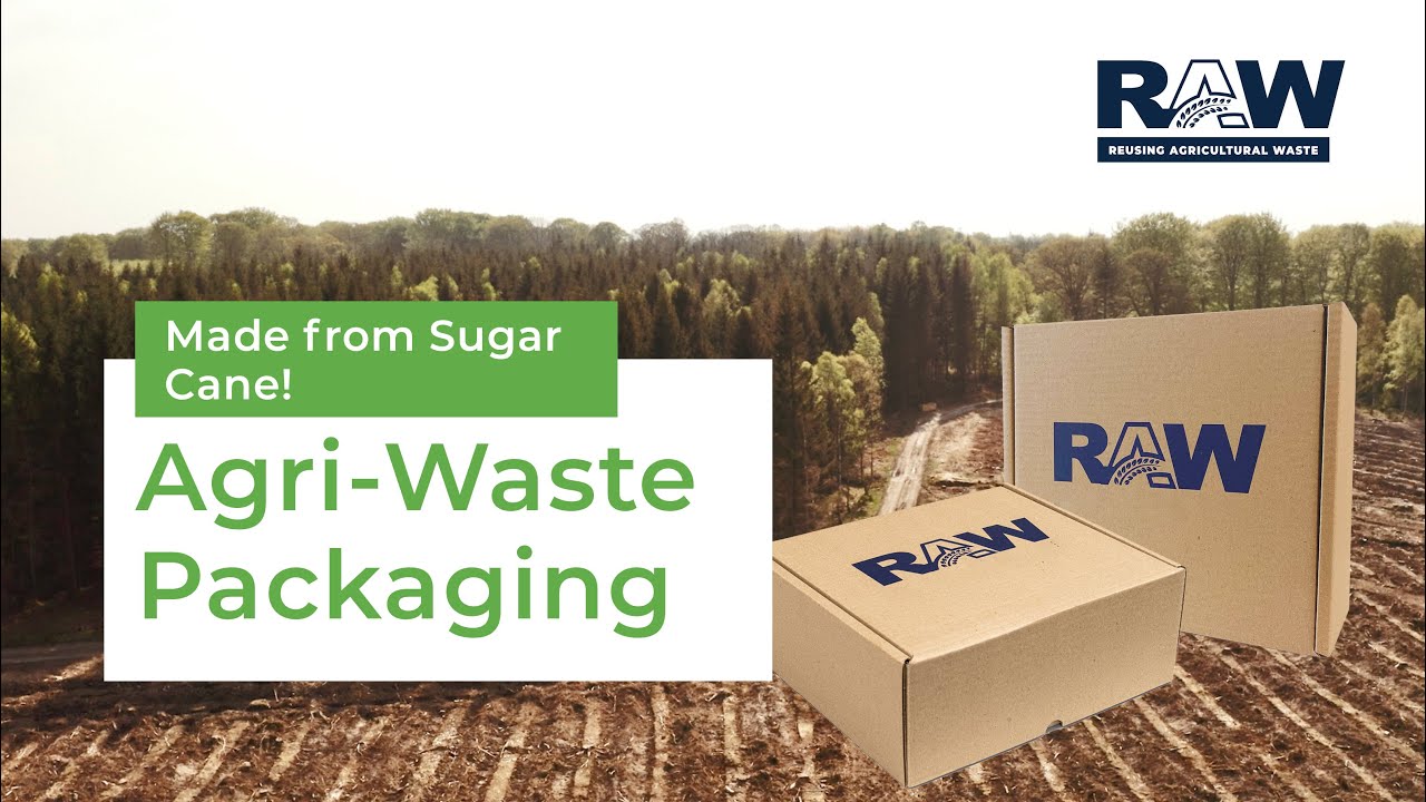 New Agriculture waste packaging made from sugar cane!