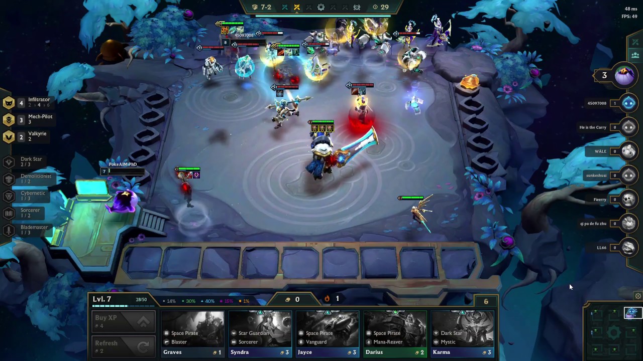 TFT Set 3 - Triple Titan's Resolve 9 Star Garen