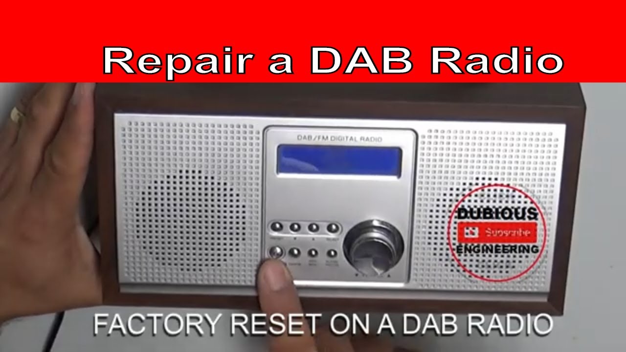DuB-EnG: Repair a Broken Farting Sainsbury's DAB Radio Audio Amplifier and Perform Factory Reset Fix