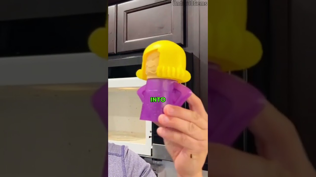 Clean Microwave Fast with Angry Mamav| No Scrubbing | Amazon Kitchen Gadget Under $10 Hack