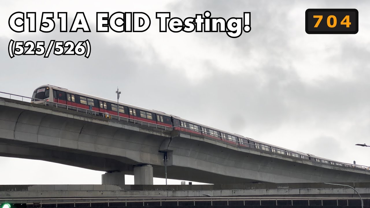 [SMRT Trains] - C151A (525/526) Testing on the New East Coast Integrated Depot Tracks