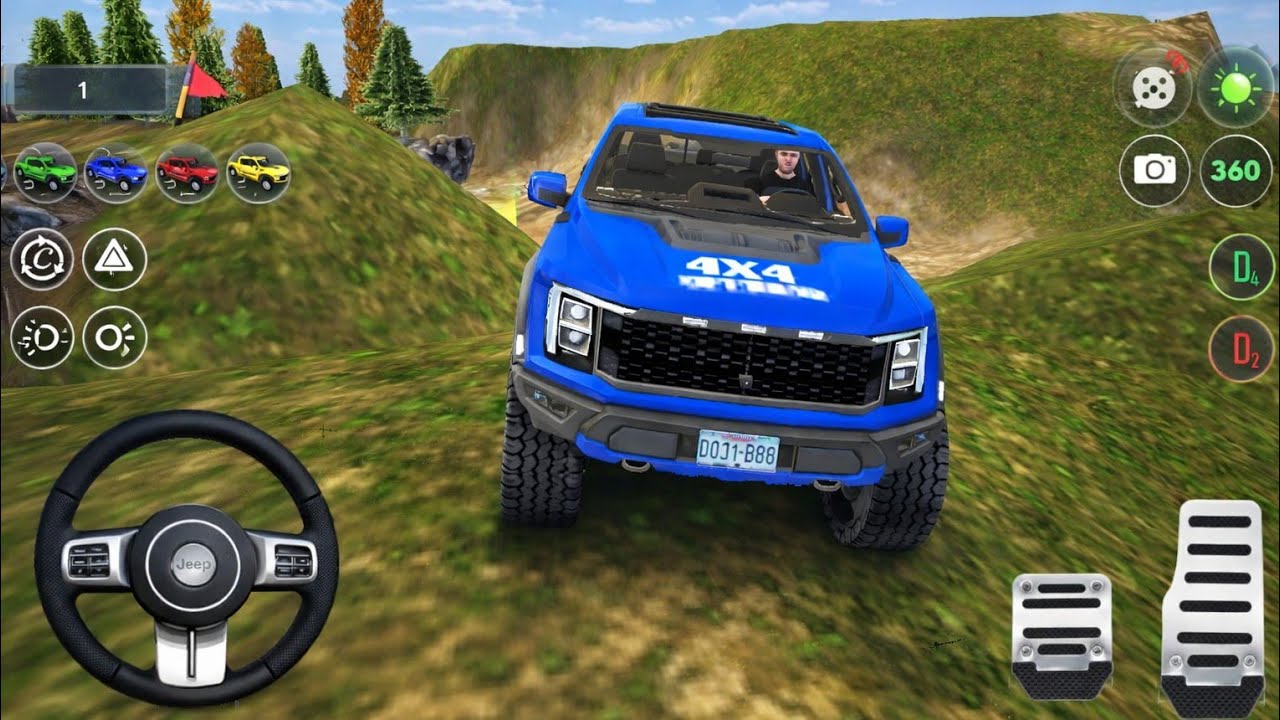 4x4 Offroad Jeep Driving Simulator 3D - Drive SUV 4x4 jeep Offroad Game - Android GamePlay