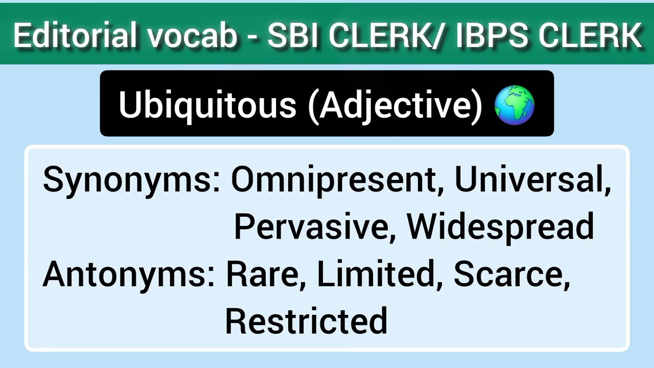 🔥 SBI Clerk & IBPS Clerk 2025 Vocabulary | The Hindu Editorial Words |Vocabulary words english learn