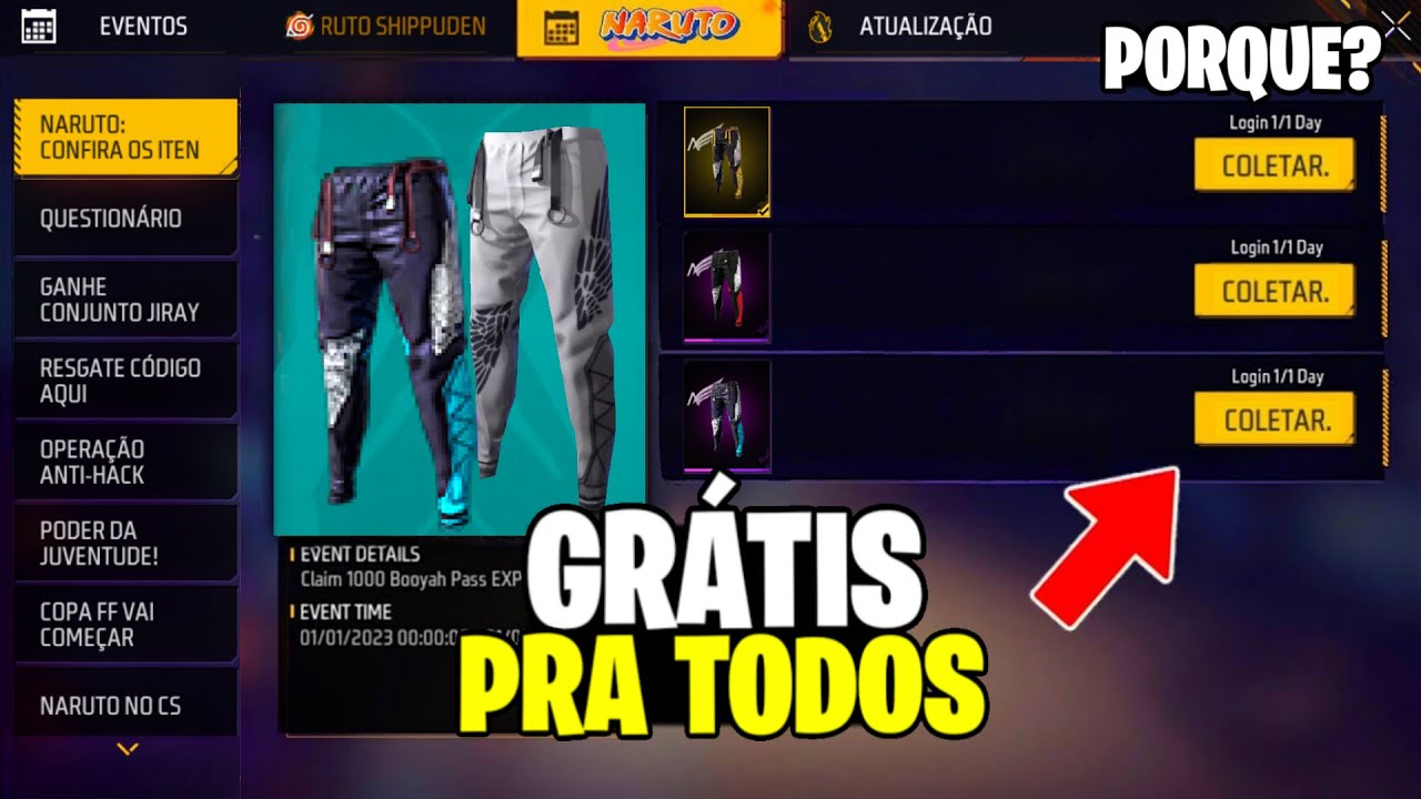 CALÇA ANGELICAL DE GRAÇA PRA TODOS😱 CADÊ GARENA?