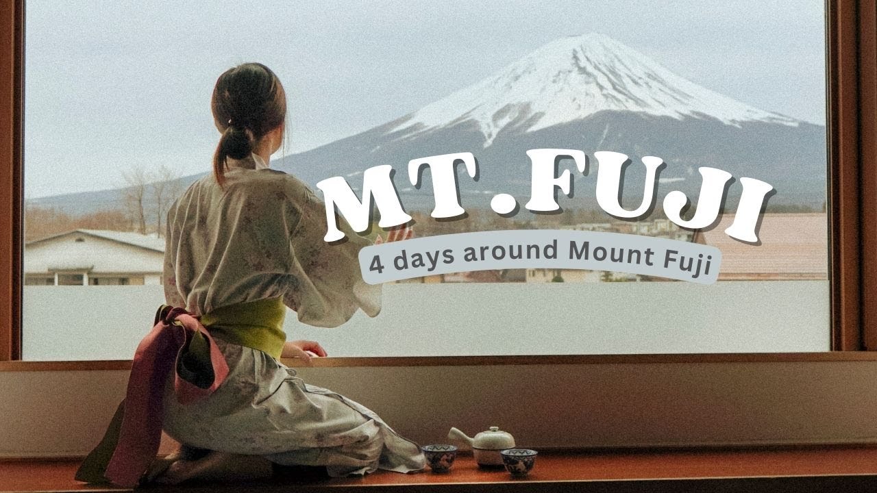 tokyo to mount fuji (vlog)| 4 days around shimoyoshida, lake kawaguchiko, yamanakako, shizouka 富士山景点