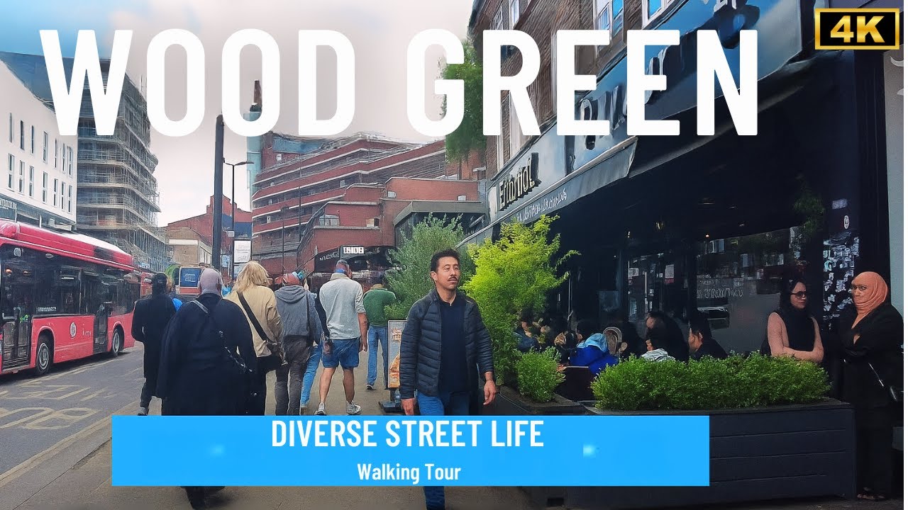 Wood Green London Walk 🇬🇧 | North London | Shops & Culture | 4K Walking Tour