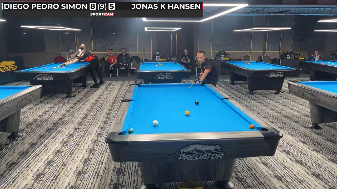 EC 9 ball Last 64 - Diego P Simon vs Jonas Kvalsund Hansen
