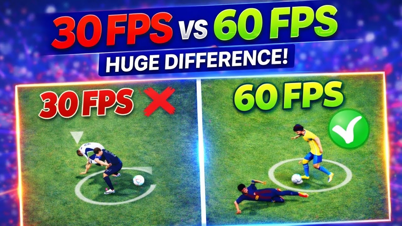 Does FPS Really Matter in eFootball Mobile? (30 FPS vs 60 FPS Test) 