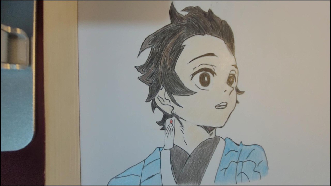 Como desenhar o Tanjiro Kamado