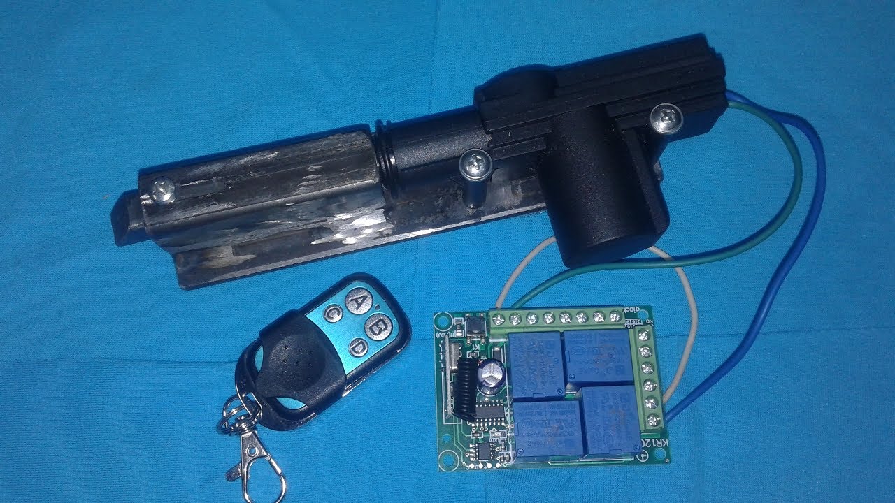 ДИСТАНЦИОННАЯ ЗАЩЁЛКА ДЛЯ ГАРАЖНЫХ ВОРОТ! СВОИМИ РУКАМИ.