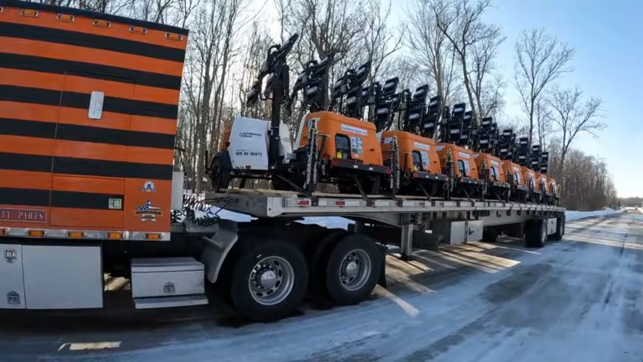 #802 Load of Light Towers and Chef Dan The Life of an Owner Operator Flatbed Truck Driver 
