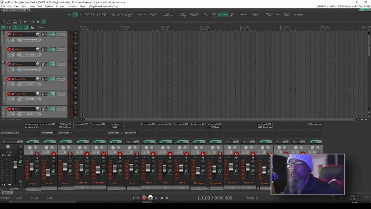 My Drum Tracking Template - A Video Response for Cam Fleury