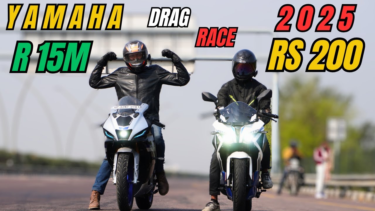 2025 Pulsar RS200 vs Yamaha R15M Drag Race