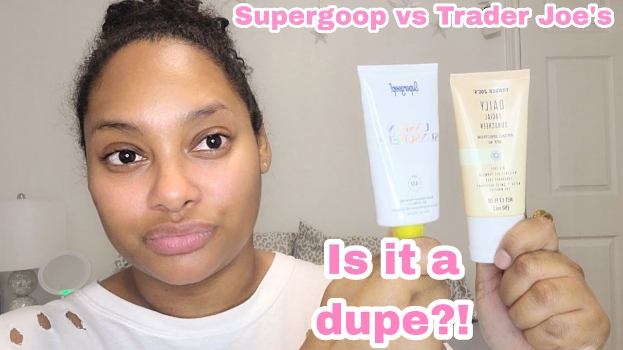 ♡Supergoop! Unseen Sunscreen vs Trader Joe's Daily Facial Sunscreen/Is it A dupe or Better?!♡|2022