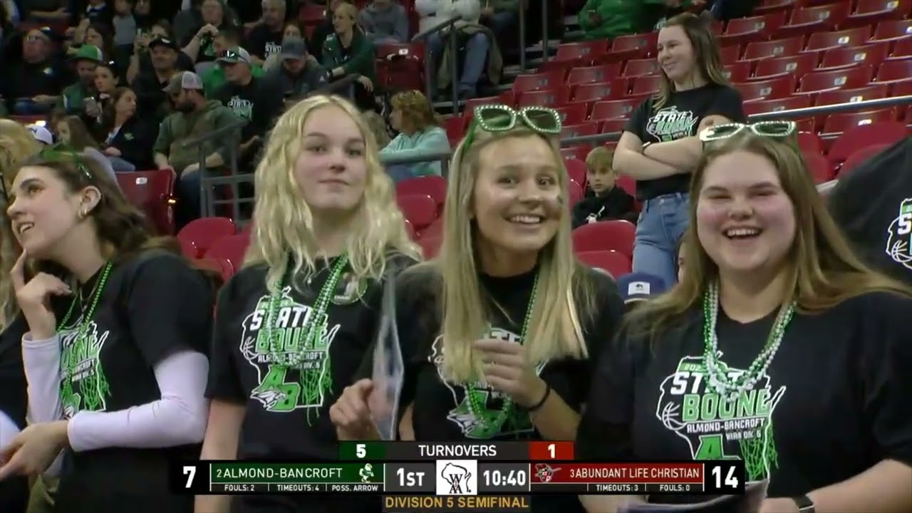 2024 WIAA Boys State Basketball Semifinal Division 5  Almond Bancroft vs Abundant Life Christian