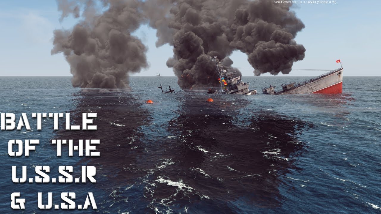 3 Russian Warships Vs. 3 Iowa class Battleships - Sea Power : Naval Combat in the Missile Age