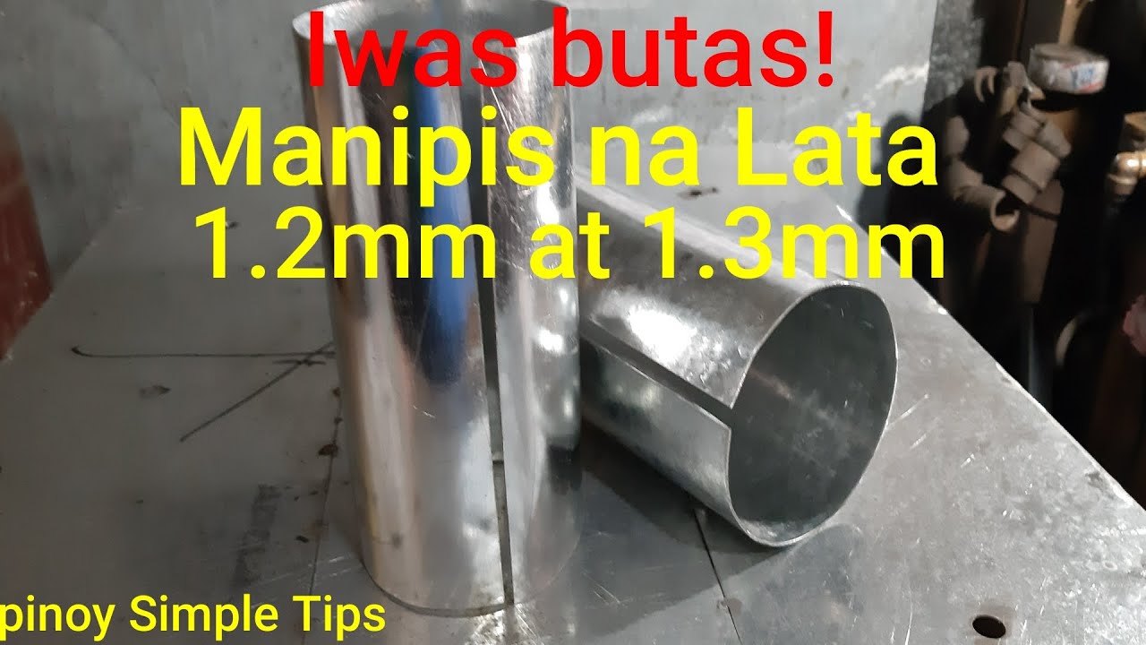 Paano Magwelding ng Manipis na Lata (1.2mm at 1.3mm straight welding)