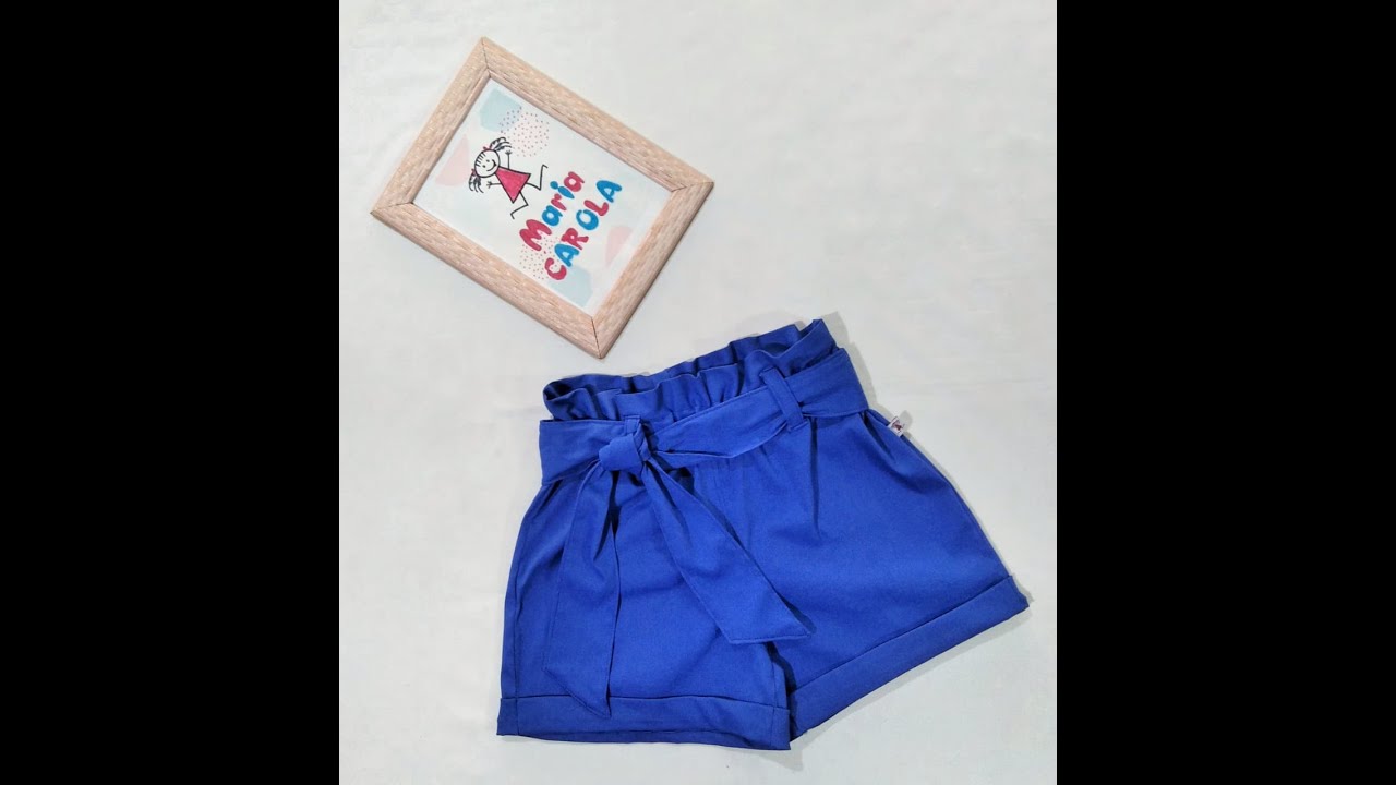 Shorts clochard, veste de 6 meses a 14 anos, modelagem gratuita.