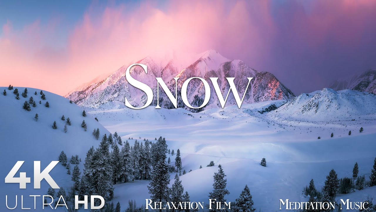 SNOW &bull; Winter Relaxation Film 4K - Peaceful Relaxing Music - Nature 4k Video Ultra HD